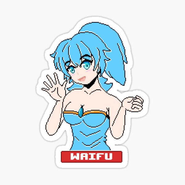 Sexy Pose Pixel Waifu Sticker