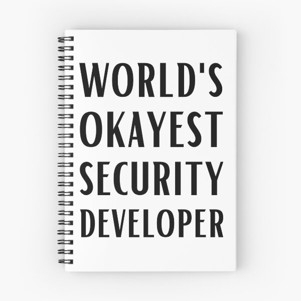 Item preview, World's Okayest Security Developer designed and sold by Valuential.