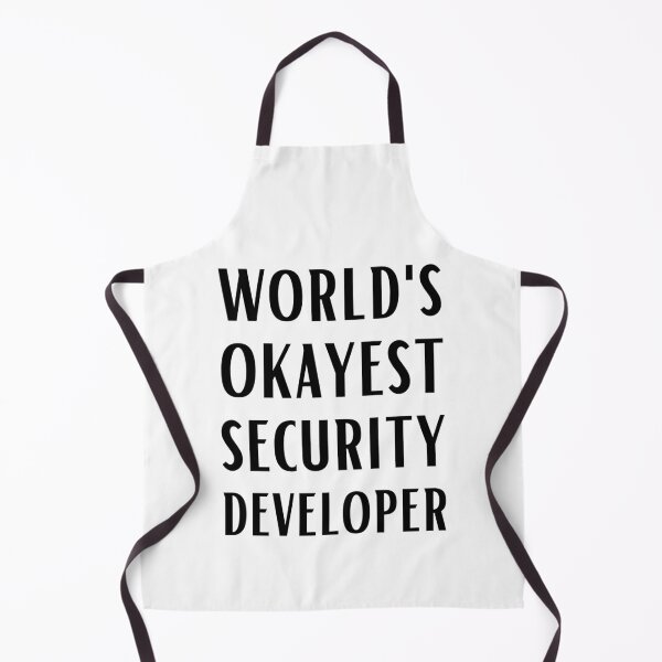 Item preview, World's Okayest Security Developer designed and sold by Valuential.
