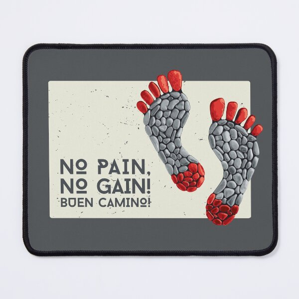 Item preview, No Pain, No Gain - Grey Cream designed and sold by Caminovi.