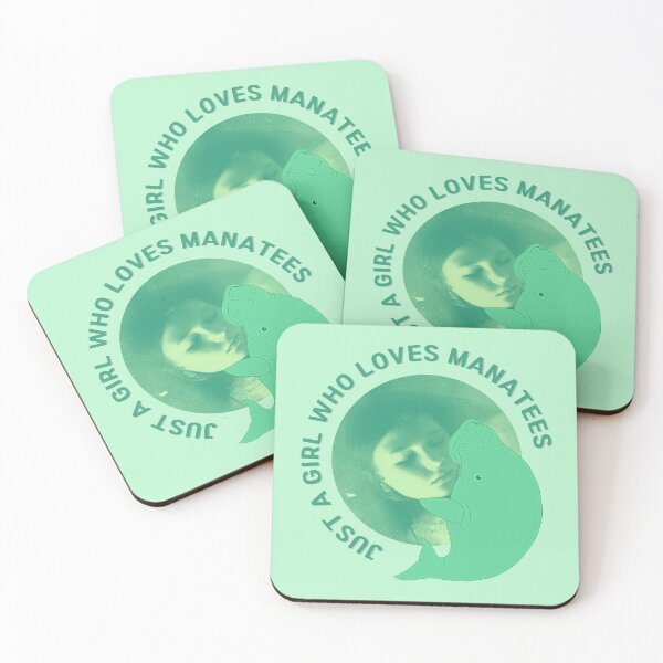 Item preview, JUST A GIRL WHO LOVES MANATEES designed and sold by LaBelleMaison.