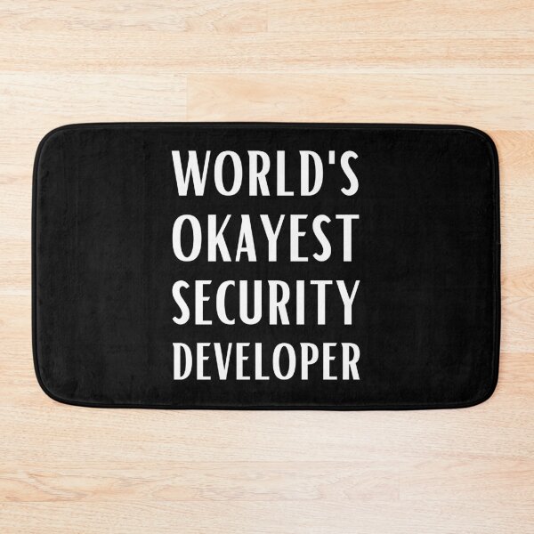 Item preview, World's Okayest Security Developer designed and sold by Valuential.