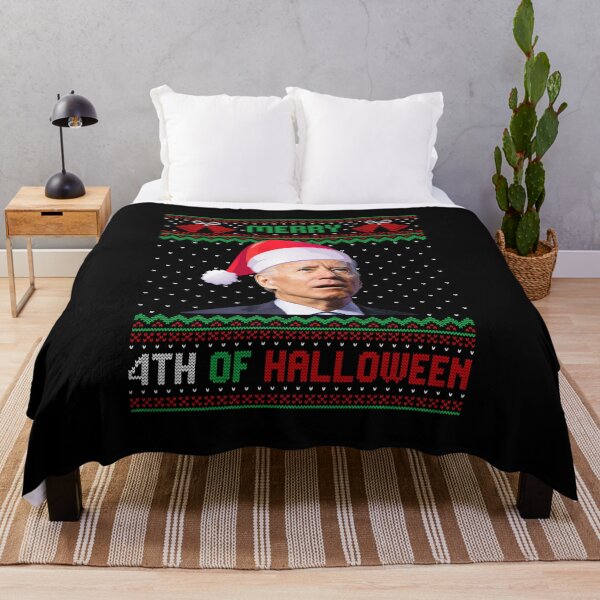 Item preview, Funny Joe Biden Merry 4th Of Halloween Ugly Christmas Sweater designed and sold by RosannaArt.