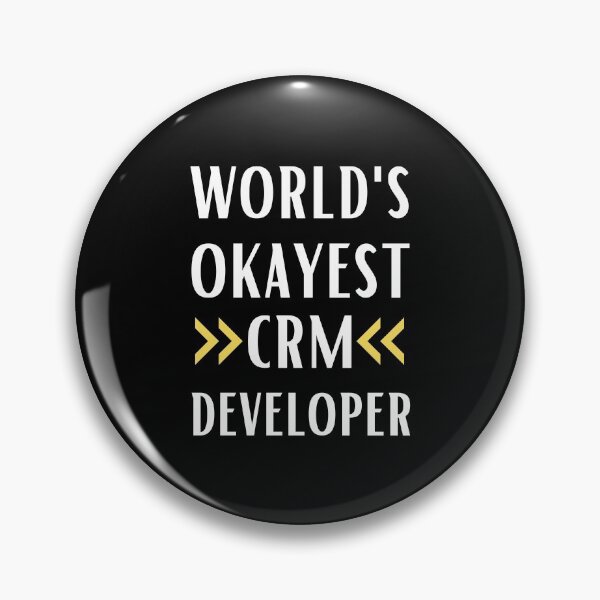 Item preview, World's Okayest CRM Developer designed and sold by Valuential.