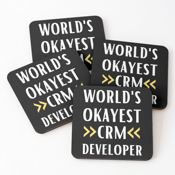 Item preview, World's Okayest CRM Developer designed and sold by Valuential.