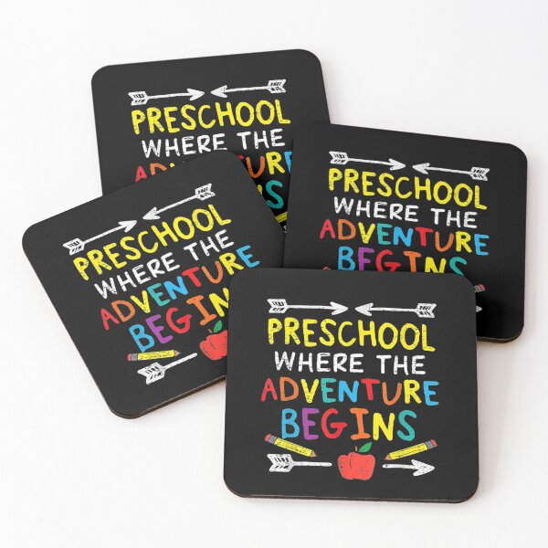Item preview, Preschool Where The Adventure Begins funny first day of school gift designed and sold by wi trendshop.