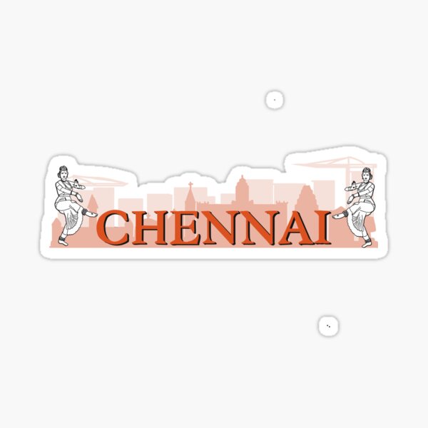 "CHENNAI" Sticker for Sale by SatyaYug Redbubble