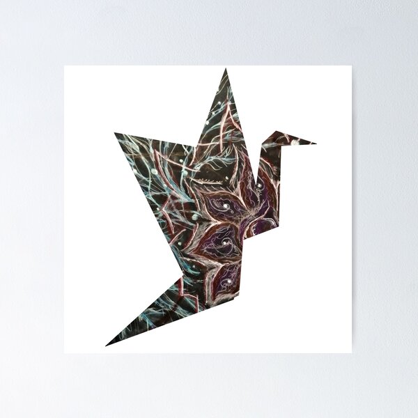 Paper crane and bird tattoo by Sasha Kiseleva - Tattoogrid.net