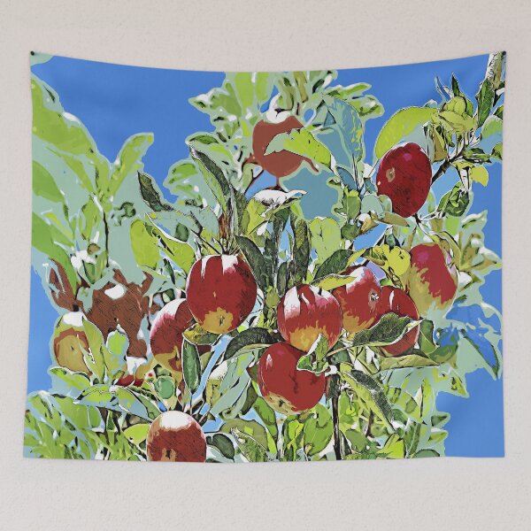 Item preview, Apple tree color print designed and sold by artdragongift 15.