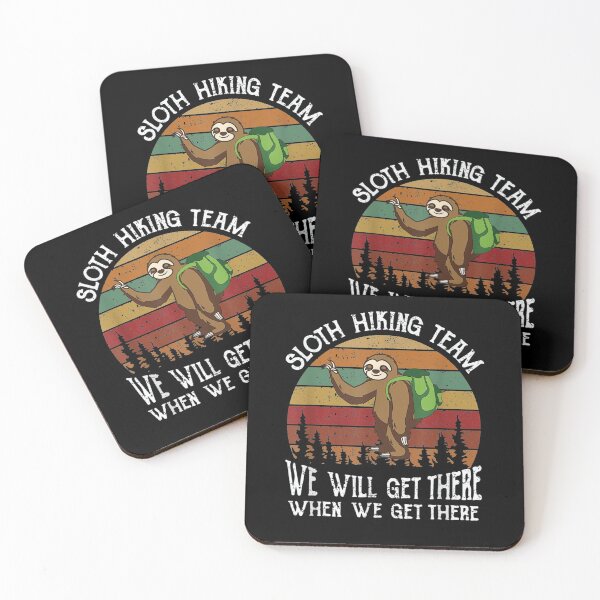 Item preview, Sloth Hiking Team funny hiking team gift for sloth lover designed and sold by wi trendshop.