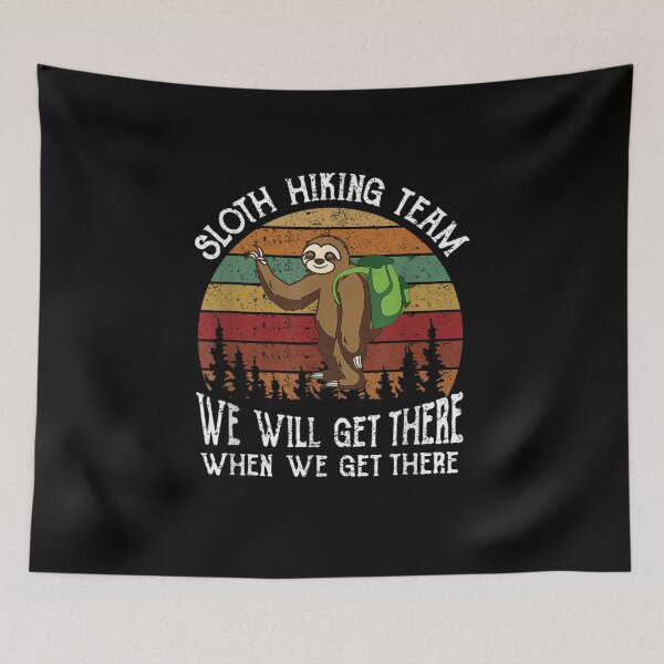 Item preview, Sloth Hiking Team funny hiking team gift for sloth lover designed and sold by wi trendshop.