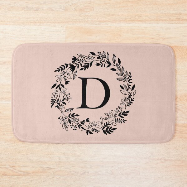 Item preview, Letter D with Floral Wreath - Initial D - Monogram Art designed and sold by thelustrous.