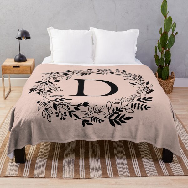Item preview, Letter D with Floral Wreath - Initial D - Monogram Art designed and sold by thelustrous.