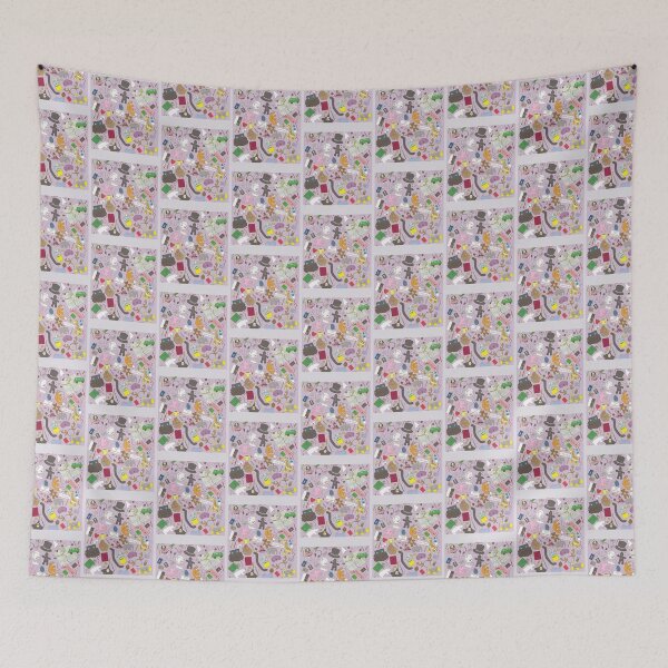 Item preview, Boosh pattern purple designed and sold by Claracasper.