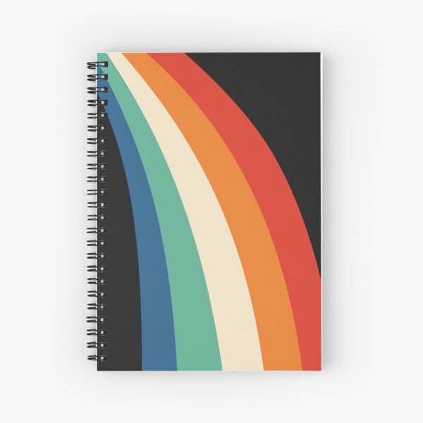 Black rainbow Spiral Notebook