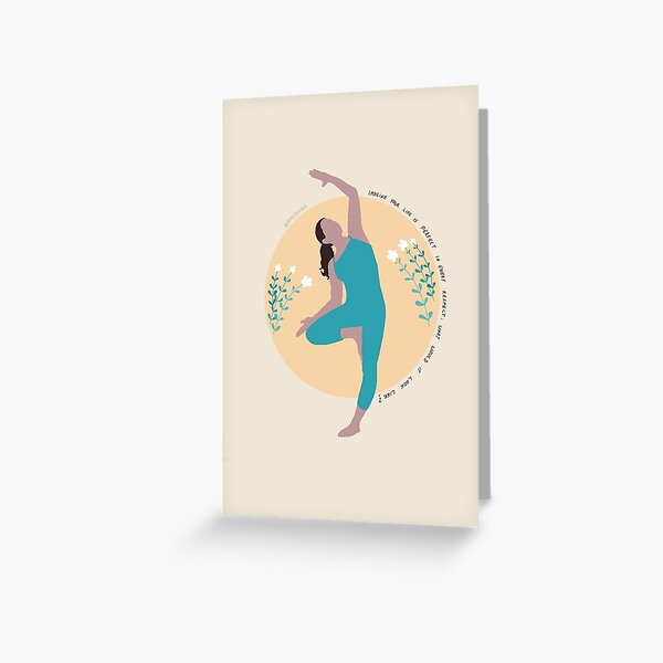 Treepose in Yoga - Perfect Life Grußkarte