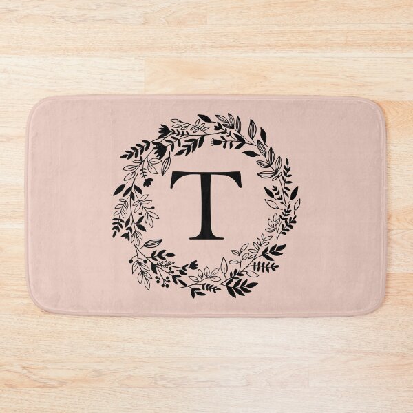 Item preview, Letter T with Floral Wreath - Initial T - Monogram Art designed and sold by thelustrous.