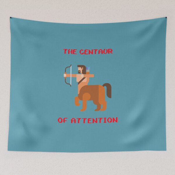 Item preview, Centaur of Attention Funny Pixel Ancient Greece Mythology designed and sold by ClassicalGreece.
