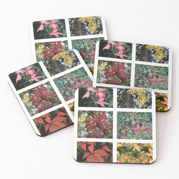 Item preview, Autumn Collage Yellow Burgundy Green Leaves designed and sold by JariHawk.