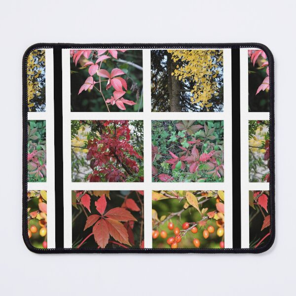 Item preview, Autumn Collage Yellow Burgundy Green Leaves designed and sold by JariHawk.