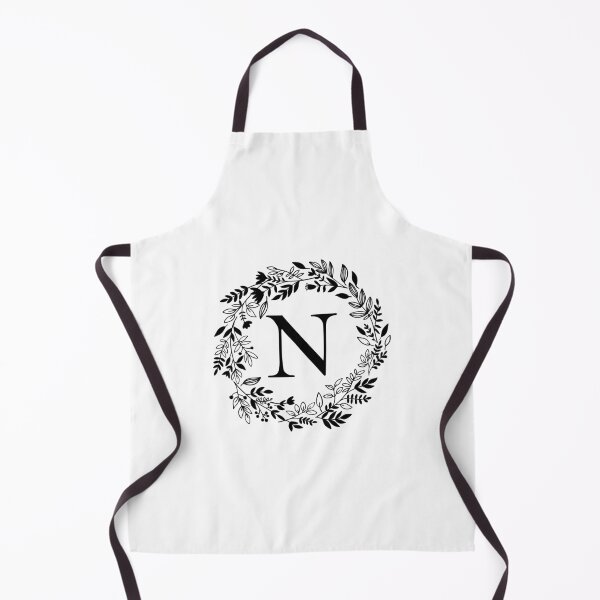 Item preview, Letter N with Floral Wreath - Initial N - Monogram Art designed and sold by thelustrous.