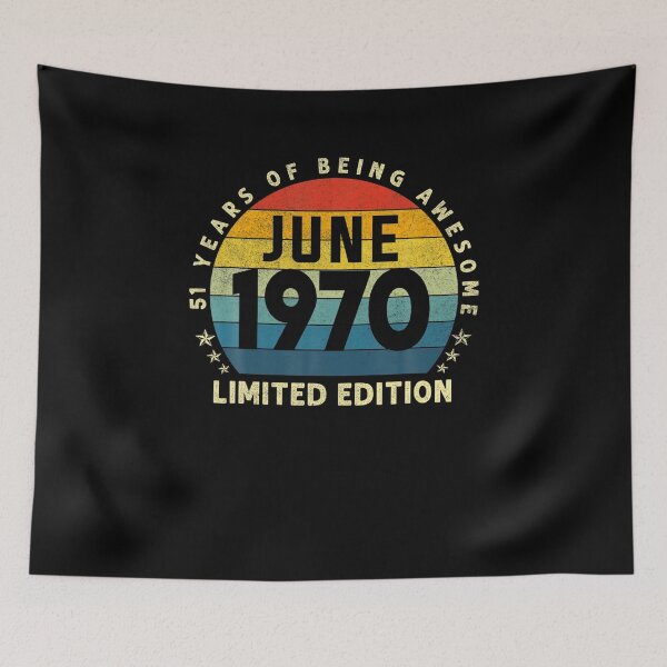 Item preview,  Vintage June 1970 Retro 51 Year Old 51st Birthday Gift  designed and sold by KimberlyStacy93.