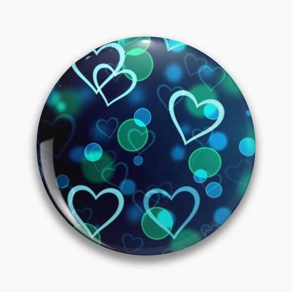 Item preview, Turquoise heart pattern designed and sold by NoahDea.