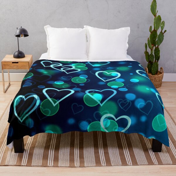 Item preview, Turquoise heart pattern designed and sold by NoahDea.