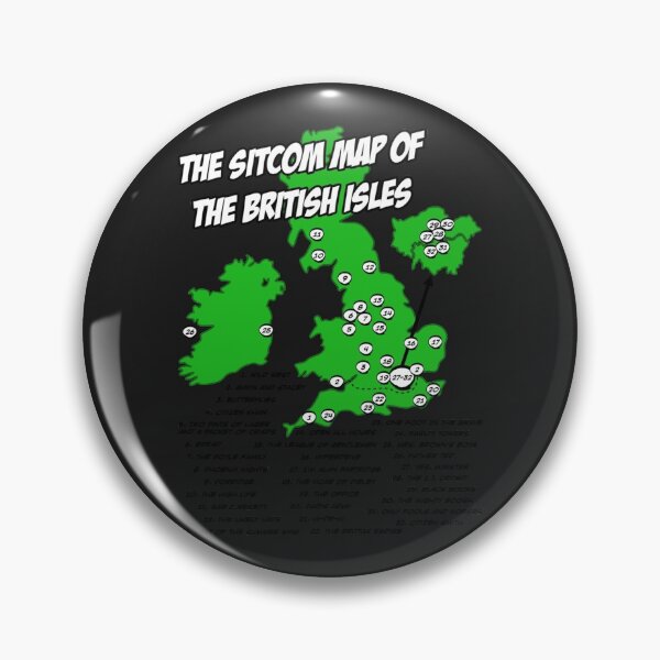 Item preview, The Sitcom Map of the British Isles designed and sold by Claracasper.