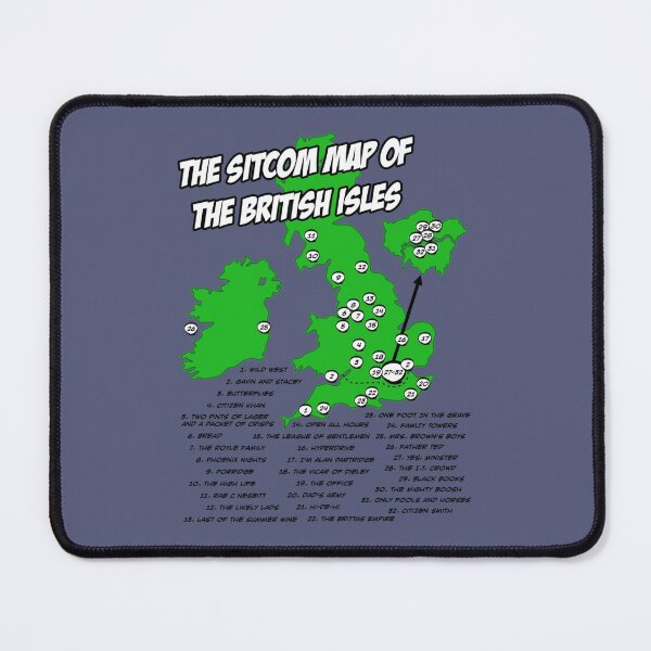 Item preview, The Sitcom Map of the British Isles designed and sold by Claracasper.