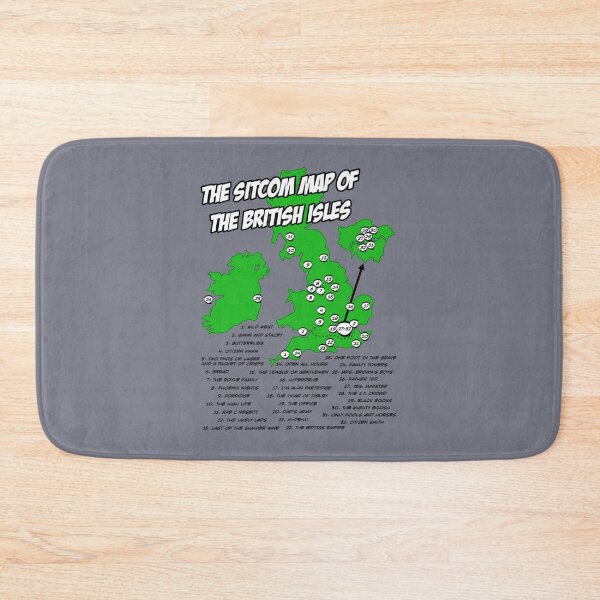 Item preview, The Sitcom Map of the British Isles designed and sold by Claracasper.