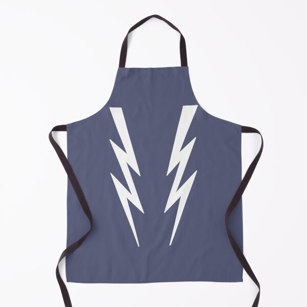 Item preview, White lightening bolts on green - Boosh inspired Fitted designed and sold by Claracasper.