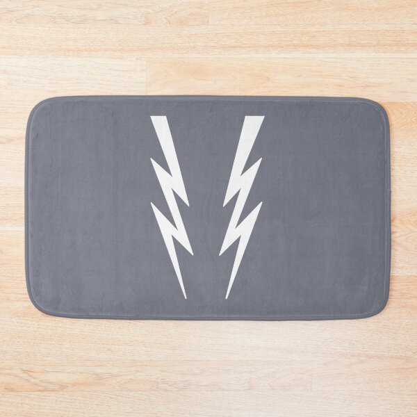 Item preview, White lightening bolts on green - Boosh inspired Fitted designed and sold by Claracasper.