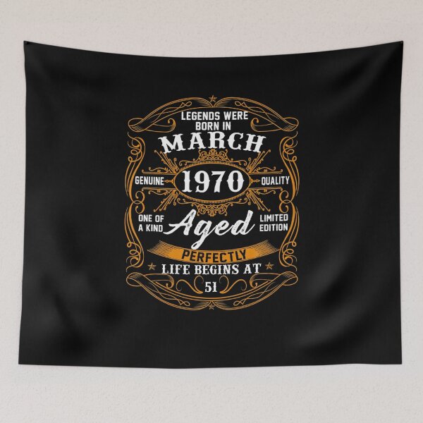 Item preview,  Legends Were Born In March 1970 51st Birthday Gifts 51 Yrs  designed and sold by KimberlyStacy93.