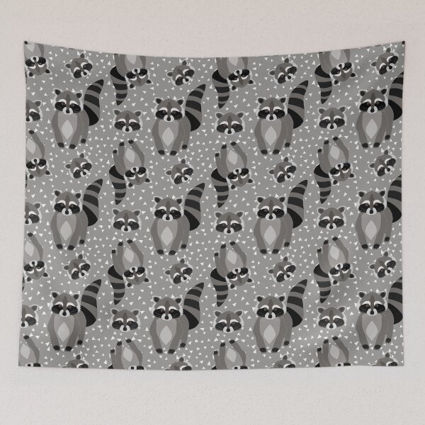 Item preview, Raccoon Pattern designed and sold by AntiqueImages.