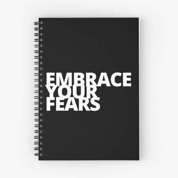 Item preview,  Embrace your fears | positive motivational quote | motivational and inspirational quotes | Inspirational thoughts & words for work designed and sold by Apoorv Choudhary.