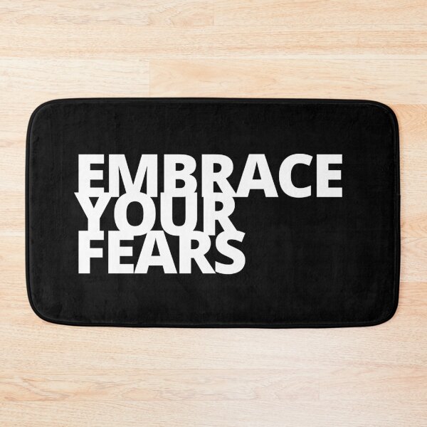 Item preview,  Embrace your fears | positive motivational quote | motivational and inspirational quotes | Inspirational thoughts & words for work designed and sold by Apoorv Choudhary.