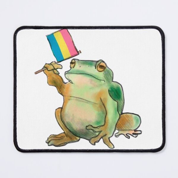 Item preview, pan pride flag frog designed and sold by shmyga.