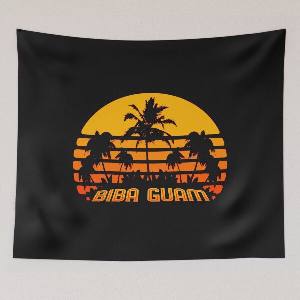 Item preview, Guam Apparel Retro Sunset Palm Chamorro Guahan 671 Guamanian Design designed and sold by PortageBay.