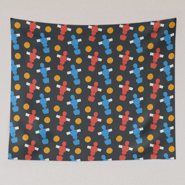 Item preview, Pattern with table football players and ball designed and sold by runlenarun.