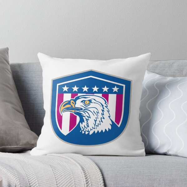 Item preview, American Bald Eagle Head Side Stars Retro designed and sold by patrimonio.