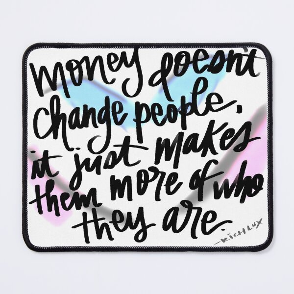 Item preview, RICH LUX MONEY QUOTE  designed and sold by GIVENGRACE.ART.