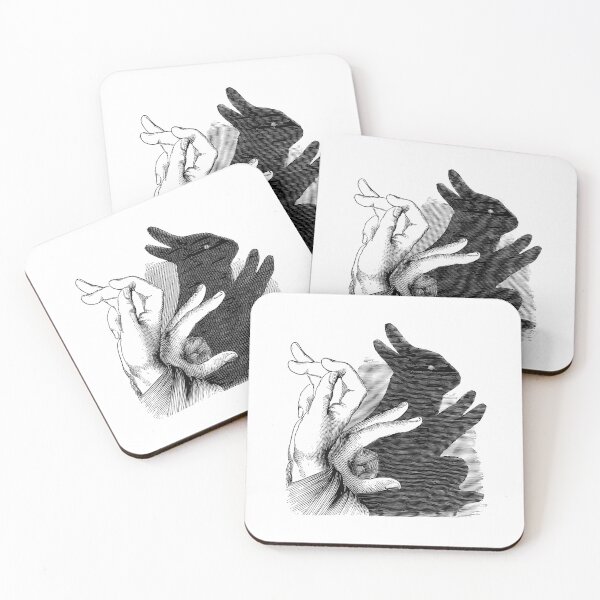 Item preview, Vintage Hands and Shadow - Rabbit designed and sold by BlackLineWhite.
