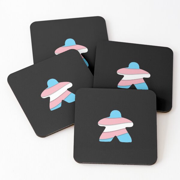Item preview, Trans Flag Meeple  designed and sold by geekyT.