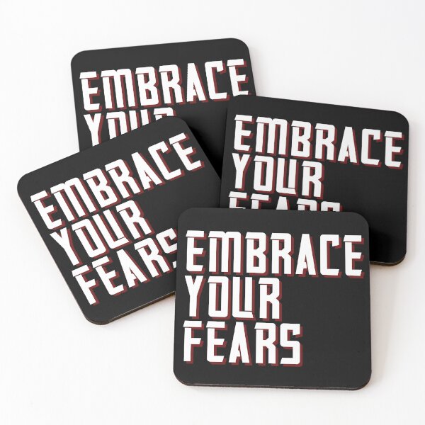 Item preview, Embrace your fears | positive motivational quote | motivational and inspirational quotes | Inspirational thoughts & words for work designed and sold by Apoorv Choudhary.