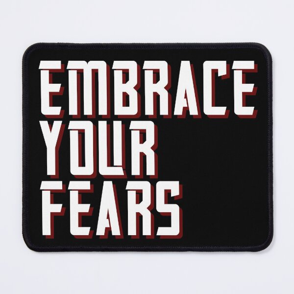Item preview, Embrace your fears | positive motivational quote | motivational and inspirational quotes | Inspirational thoughts & words for work designed and sold by Apoorv Choudhary.