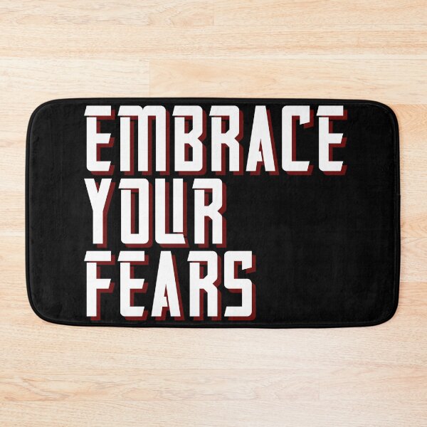 Item preview, Embrace your fears | positive motivational quote | motivational and inspirational quotes | Inspirational thoughts & words for work designed and sold by Apoorv Choudhary.