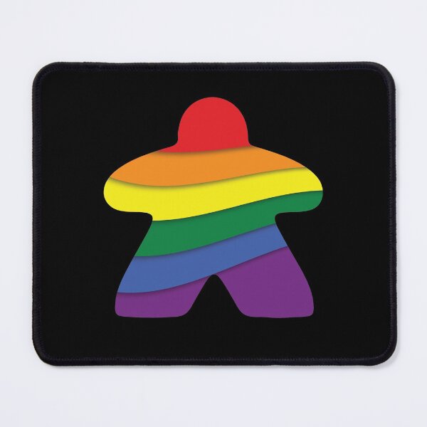 Item preview, Rainbow Meeple designed and sold by geekyT.