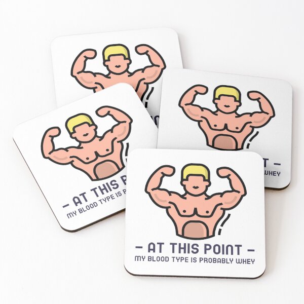 Item preview, at this point my blood type is probably whey funny gym sayings   designed and sold by TheBoyHeroie.