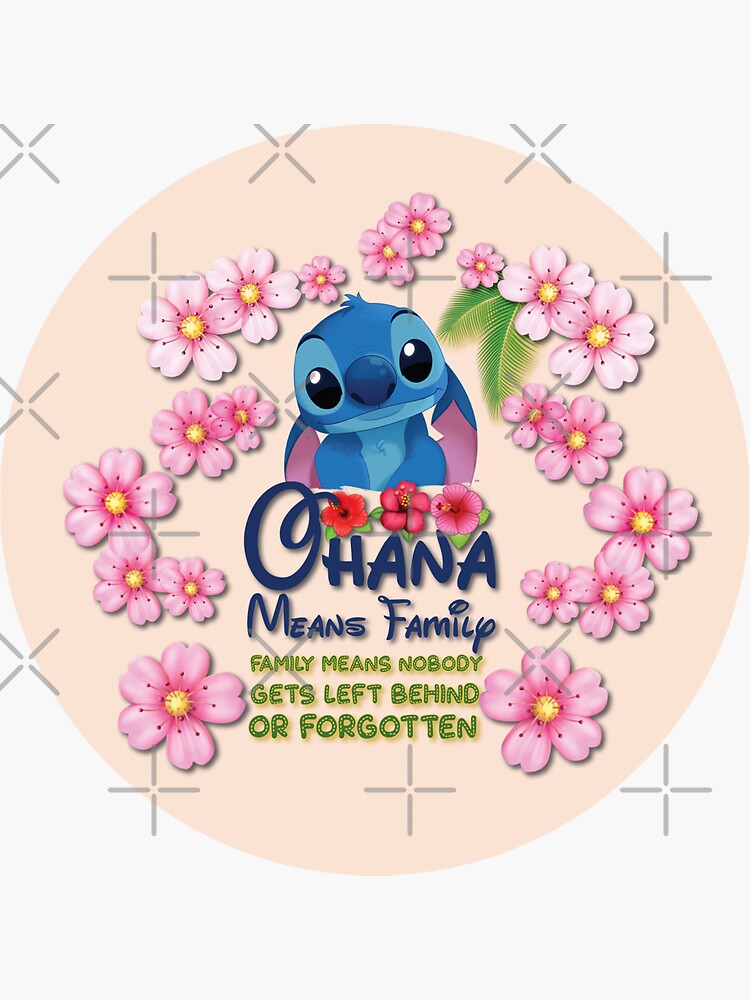Ohana Means Family Stitch Angel Gender Reveal Party Banner 